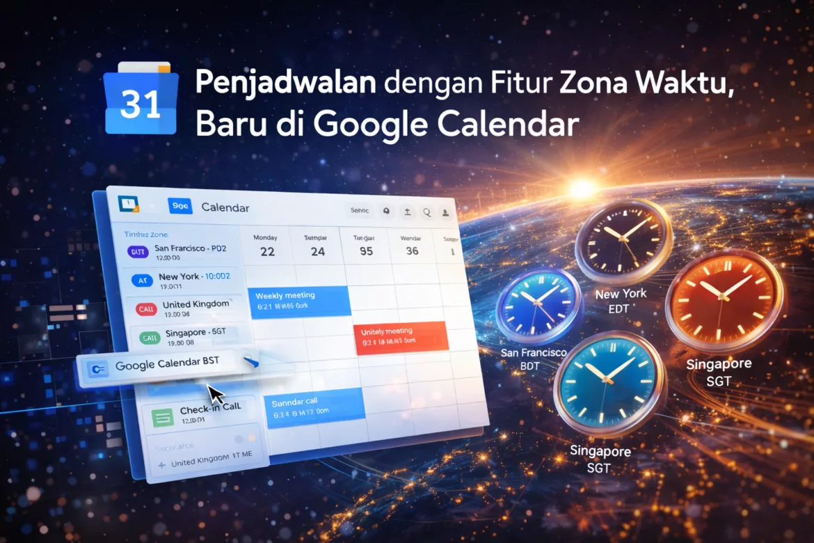 Penjadwalan dengan Fitur Zona Waktu, Baru di Google Calendar