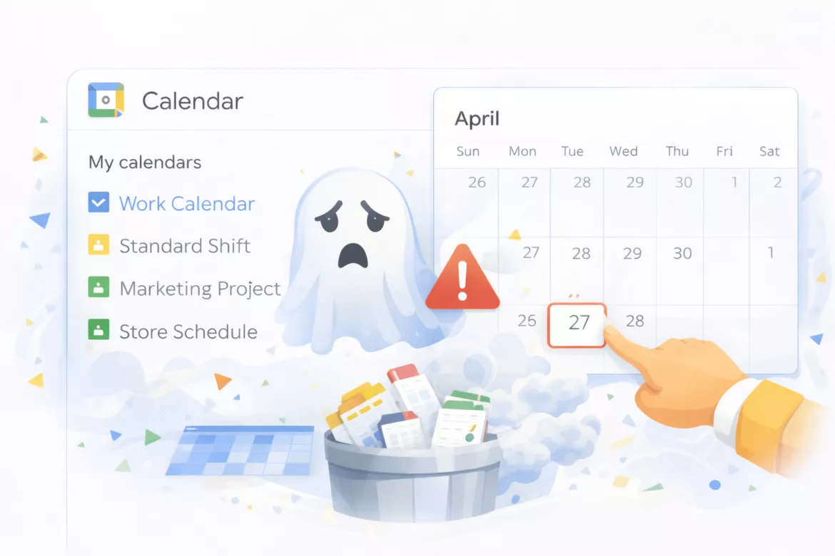 kalender sekunder yang tidak memiliki pemilik akan dihapus